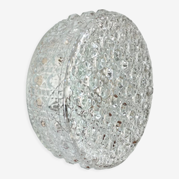 Prisma round wall lamp/ceiling lamp in vintage glass