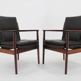 1960s Pair of Arne Vodder 431 Armchairs by Sibast Mobler, Denmark