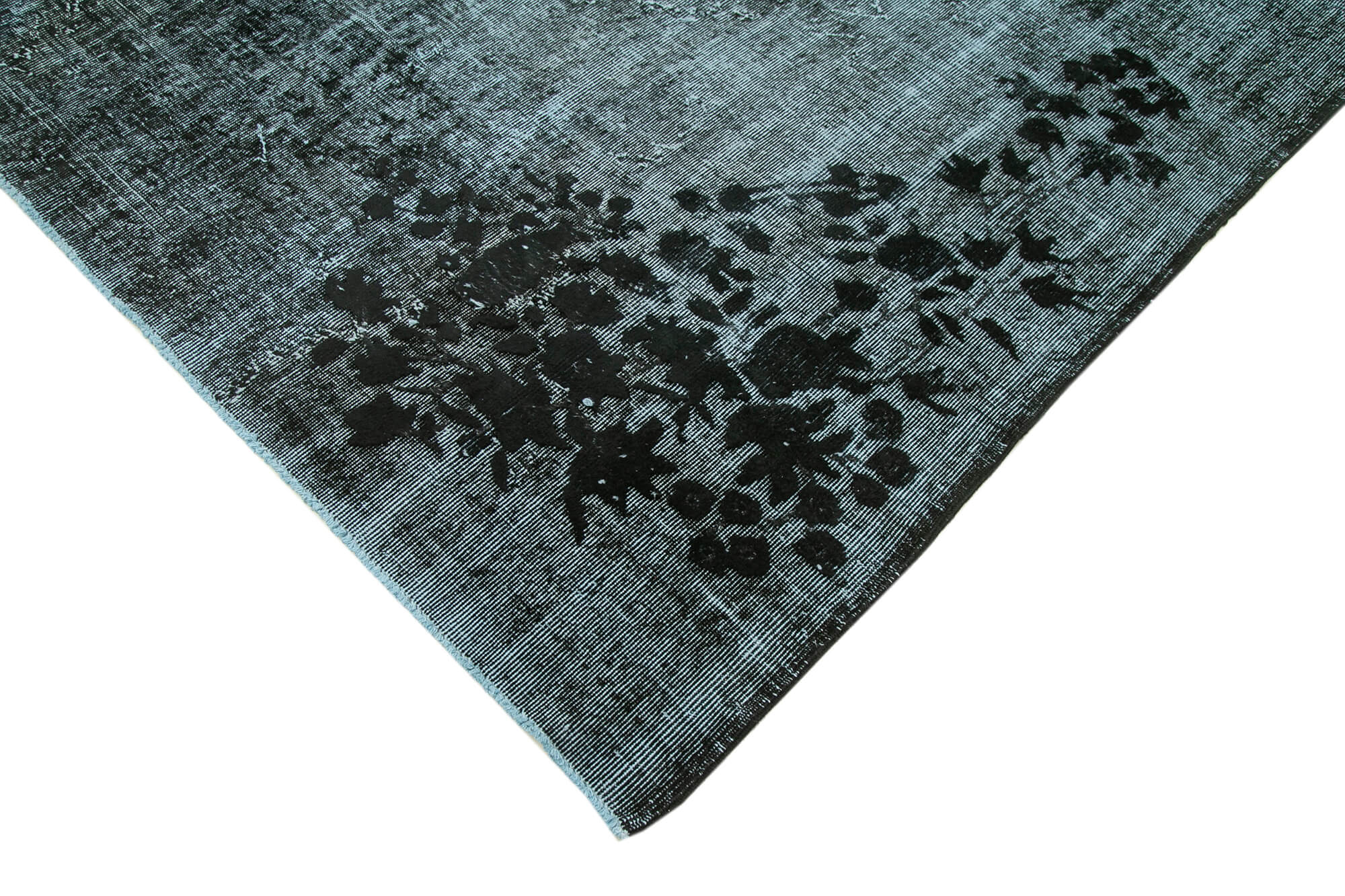 Handmade hi-low pile oriental 1970s 210 cm x 320 cm