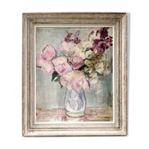 Tableau années 50 "Bouquet de roses"