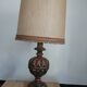 Vintage 1960s Venetian lamp – wooden base – Total height: 1.00 m