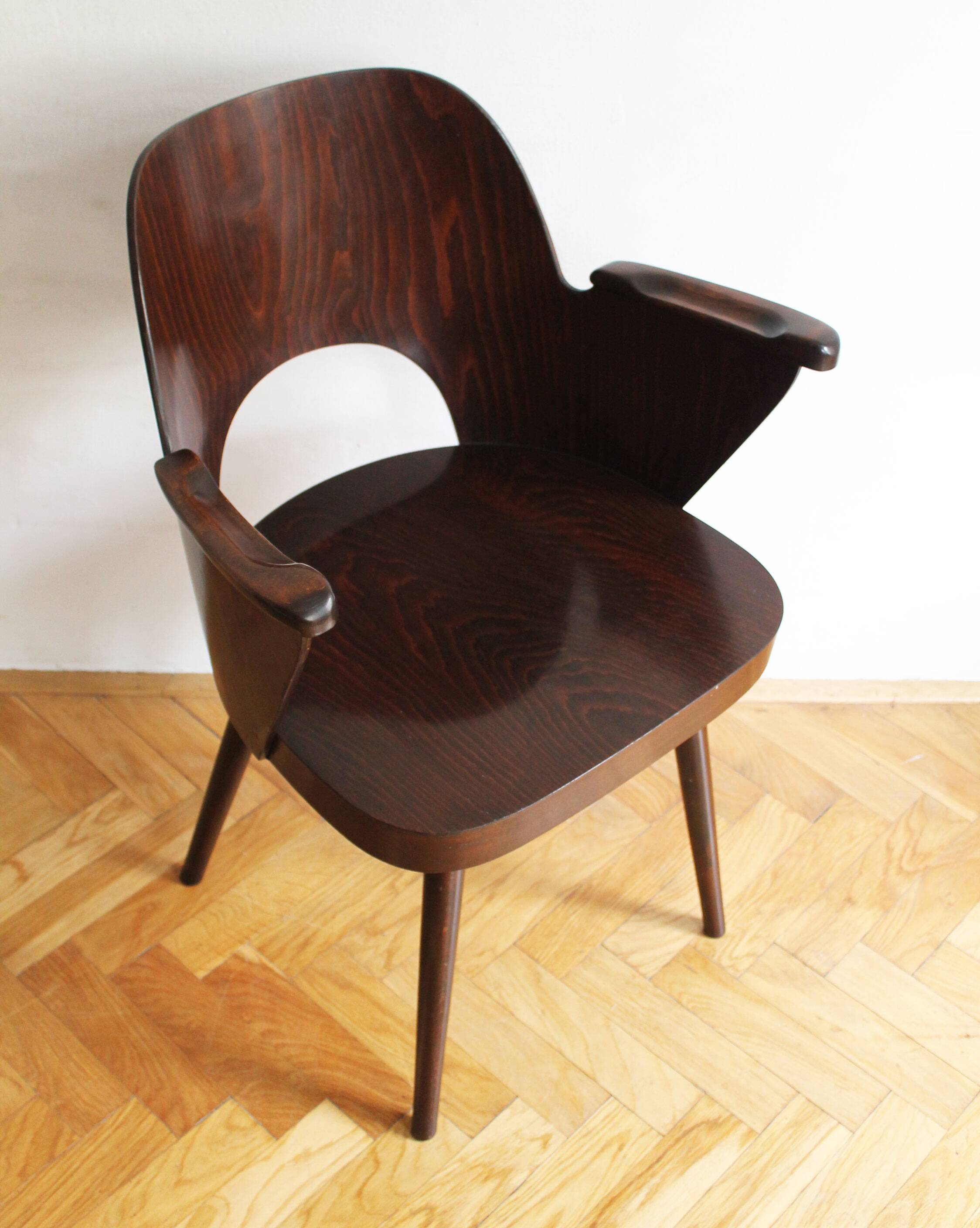 Chaise de salle à manger n.1515 par Oswald Haerdtl pour TON