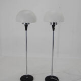 Pair of two floor lamps by Jaroslav Bejvl for Lidokov, 1960s