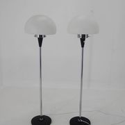 Pair of two floor lamps by Jaroslav Bejvl for Lidokov, 1960s