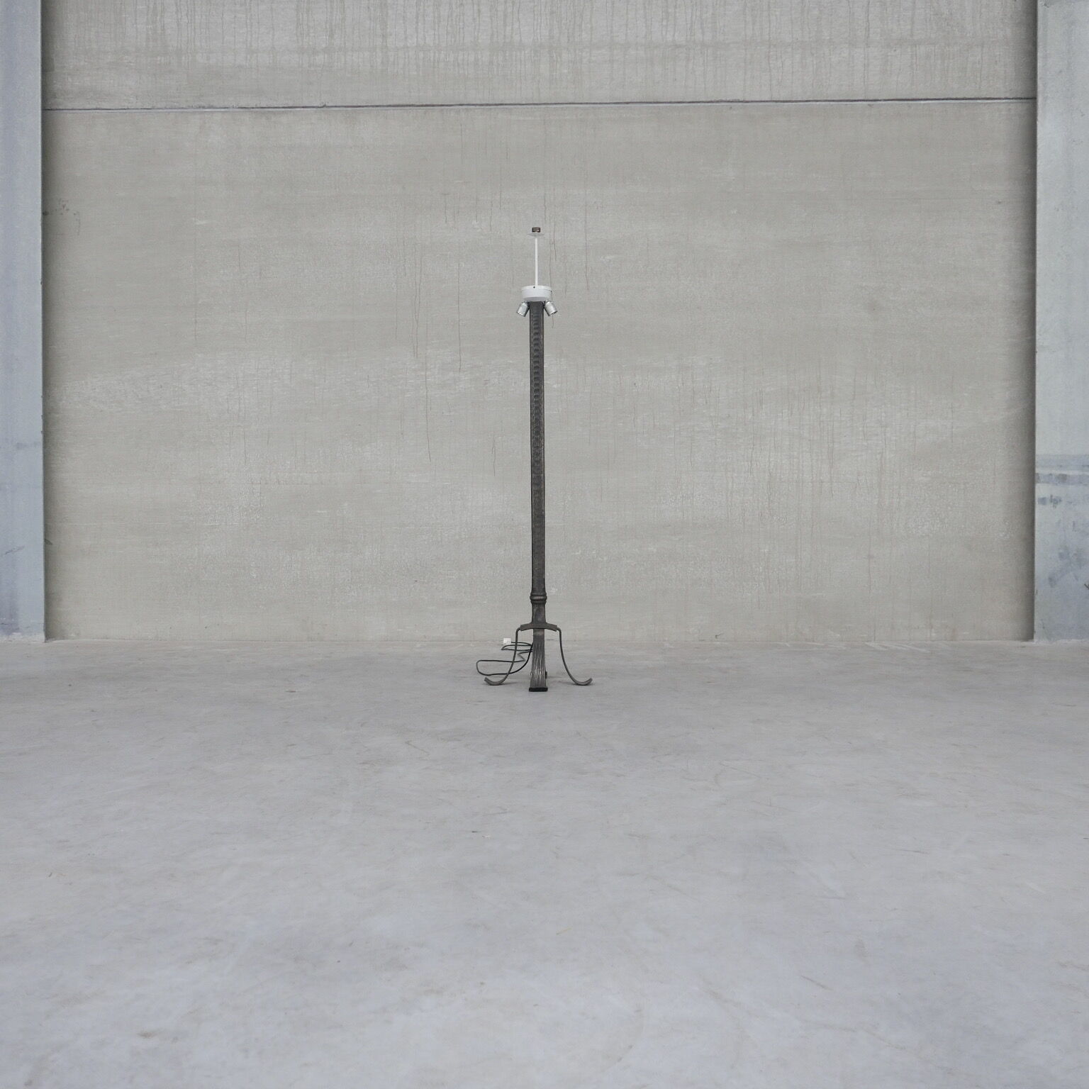 Brutalist Iron Belgium Mid-Century Floor Lamp