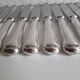 Ercuis set of 18 knives silver metal and stainless steel violin model