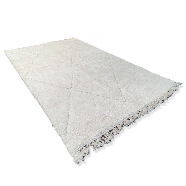 Tapis berbère losange blanc 200x320 cm