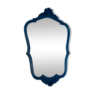 Blue baroque mirror