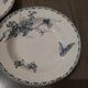 Series of 6 hollow plates in Sarreguemines earthenware model Carmen