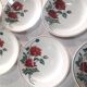 9 hollow plates Luxeuil HBCM flowers and foliage