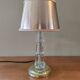 Adnet Art Deco style lamp, glass and brass