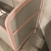 50s painted wood child bed
