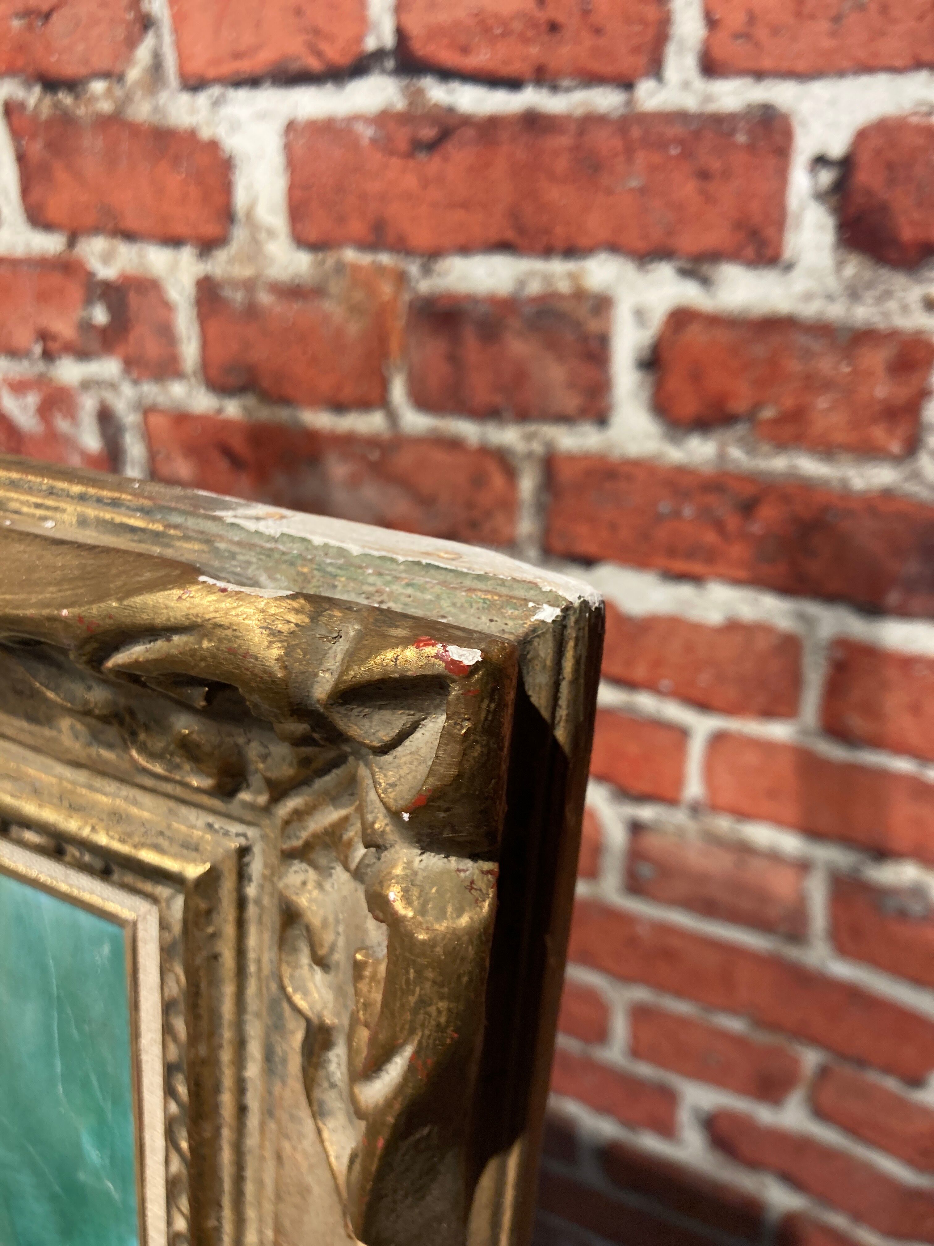 Oil on canvas framed