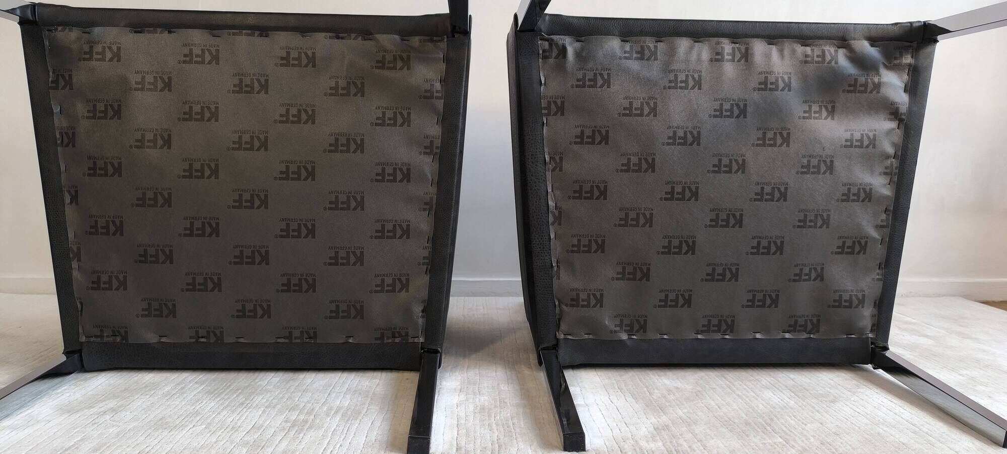 Superb pair of KFF "Texas" armchairs by Karl Friedrich Förster.
