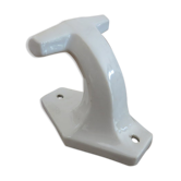 Patère porte manteau en porcelaine blanche art déco années 30 40