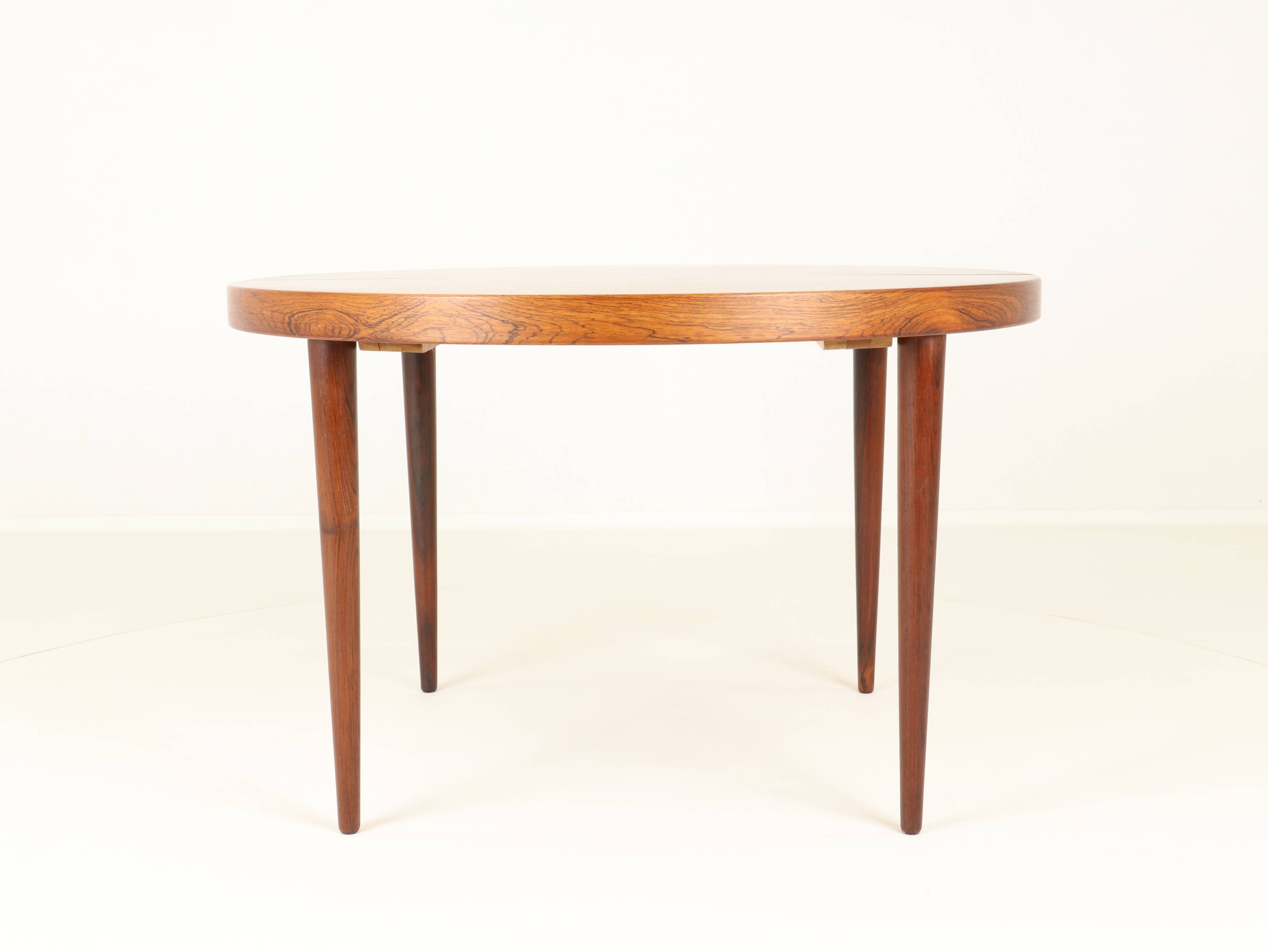 Extendable Rosewood Dining Table Model 56 by Villy Schou Andersen, Denmark, 1960s