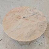 Set de 2 tables d’appoint en marbre italien, années 1980