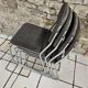Set of four vintage 1970 sled chairs