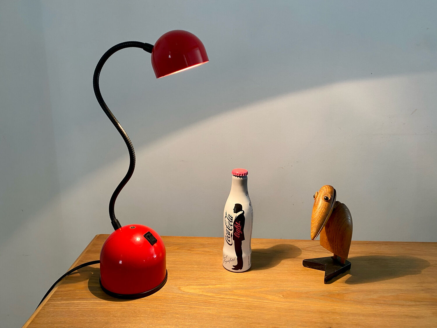 Minimalist desk lamp Gammalux italy vintage 70s