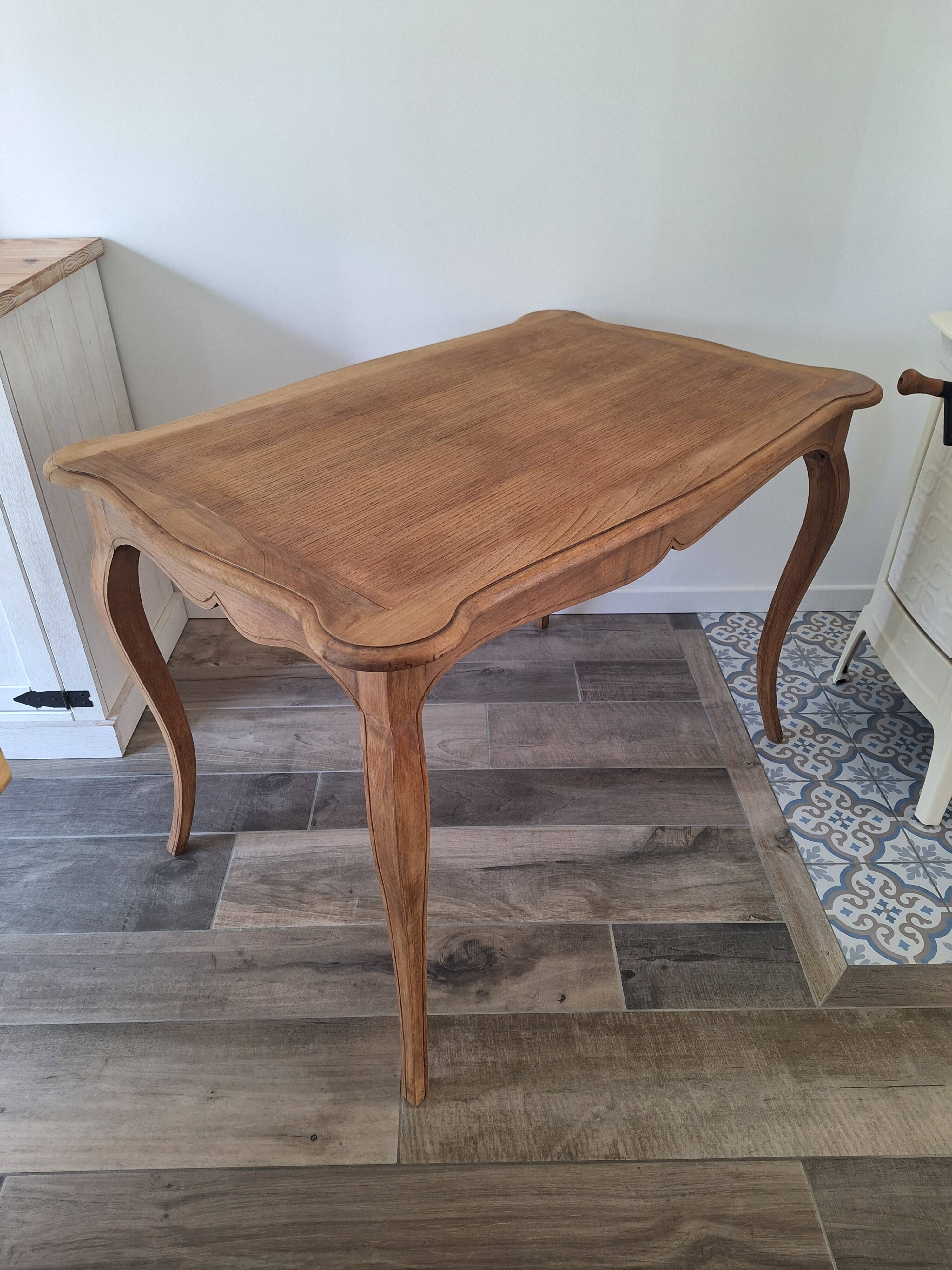 Solid oak desk / console / side table