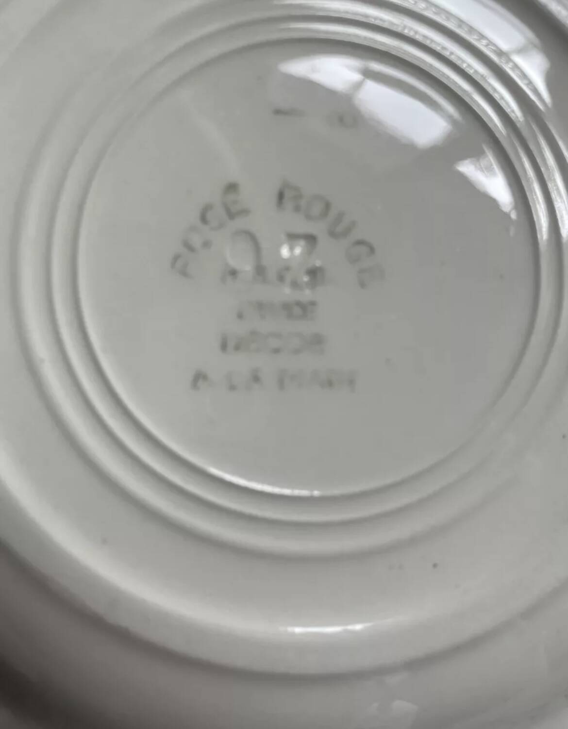 Dessert plates with rose decoration HBCM