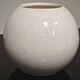Ball-shaped vase Moulin des loups art deco off-white ceramic