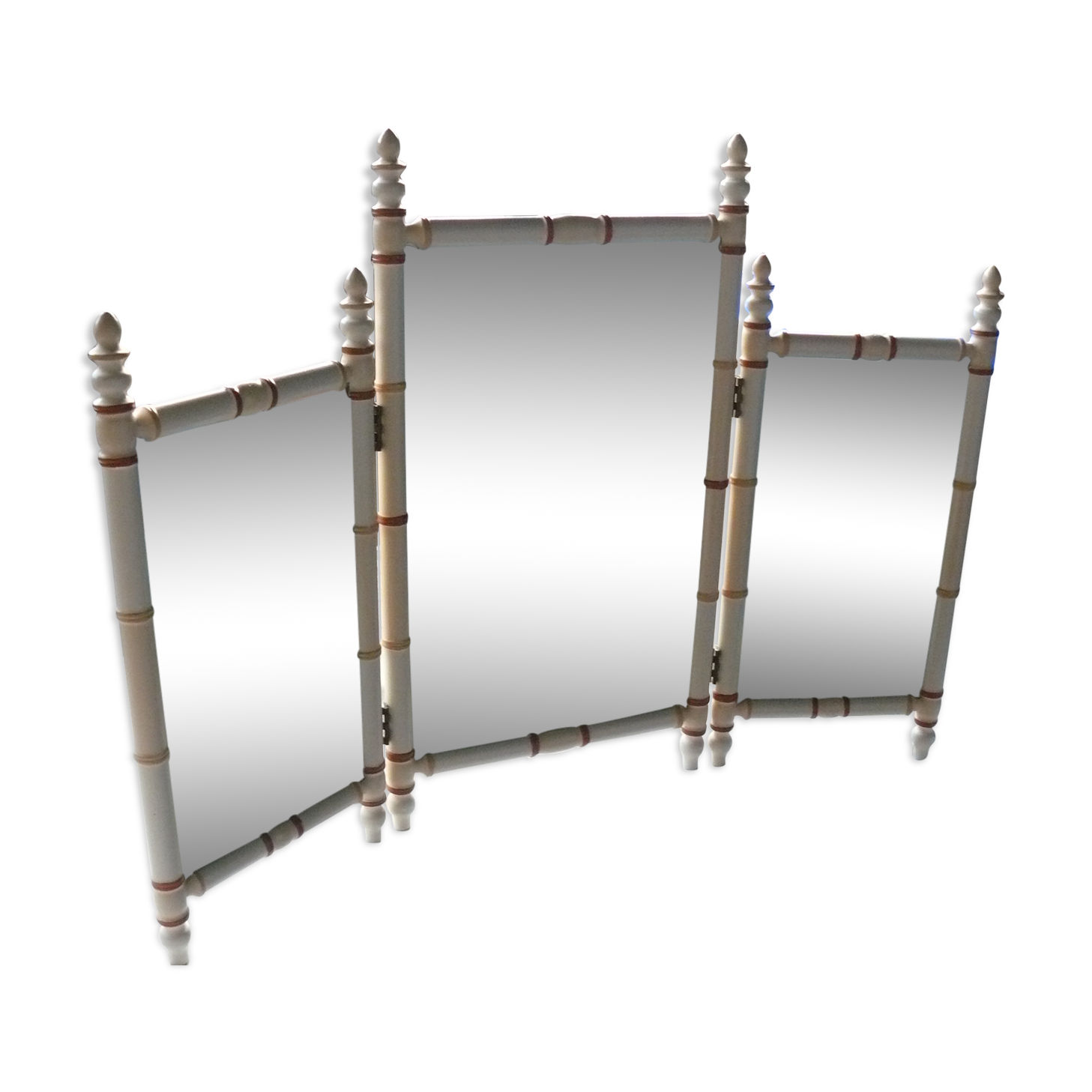 Triptych barber mirror 78x58cm