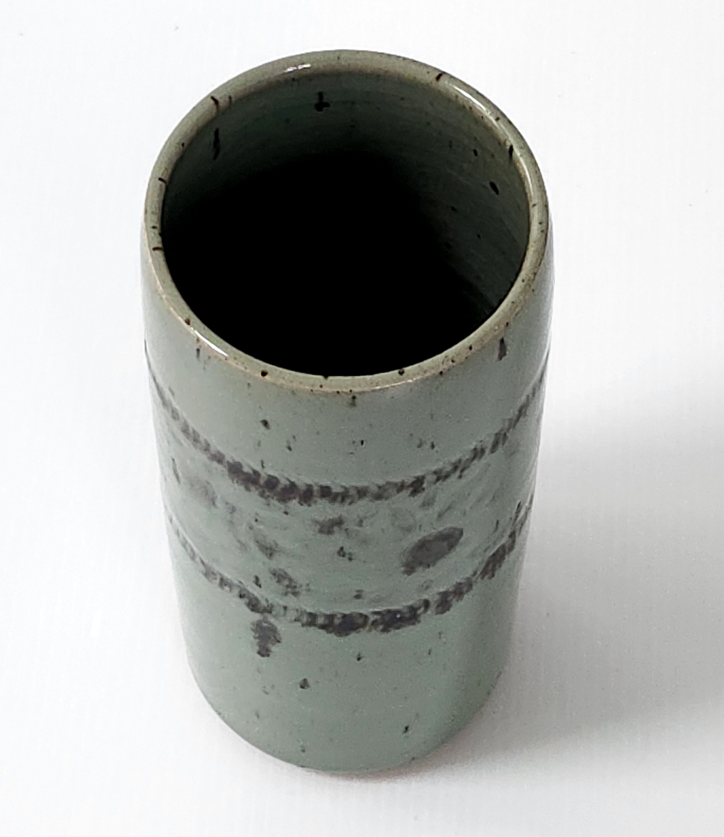 Vase rouleau vintage 1970 céramique