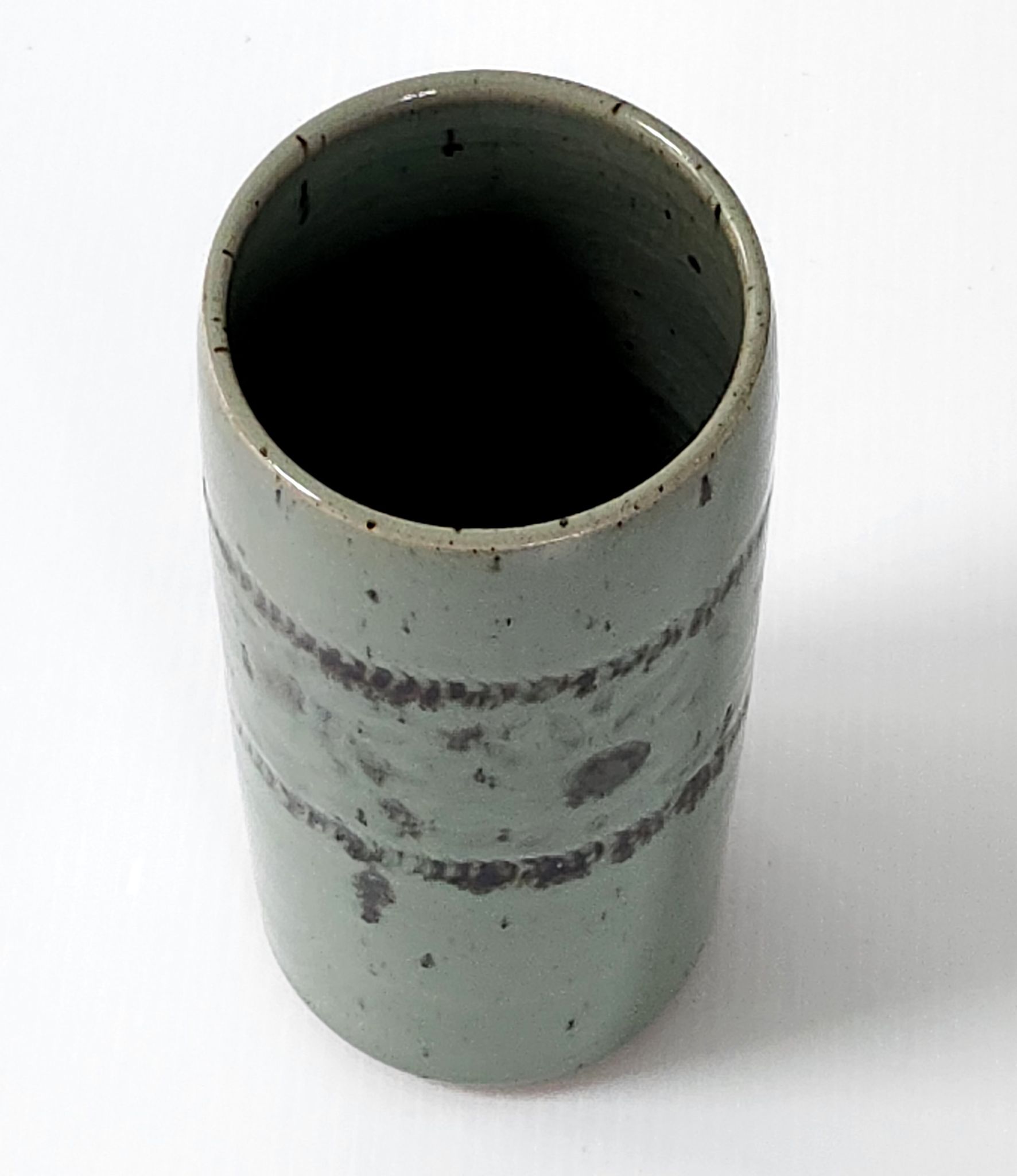Vase rouleau vintage 1970 céramique