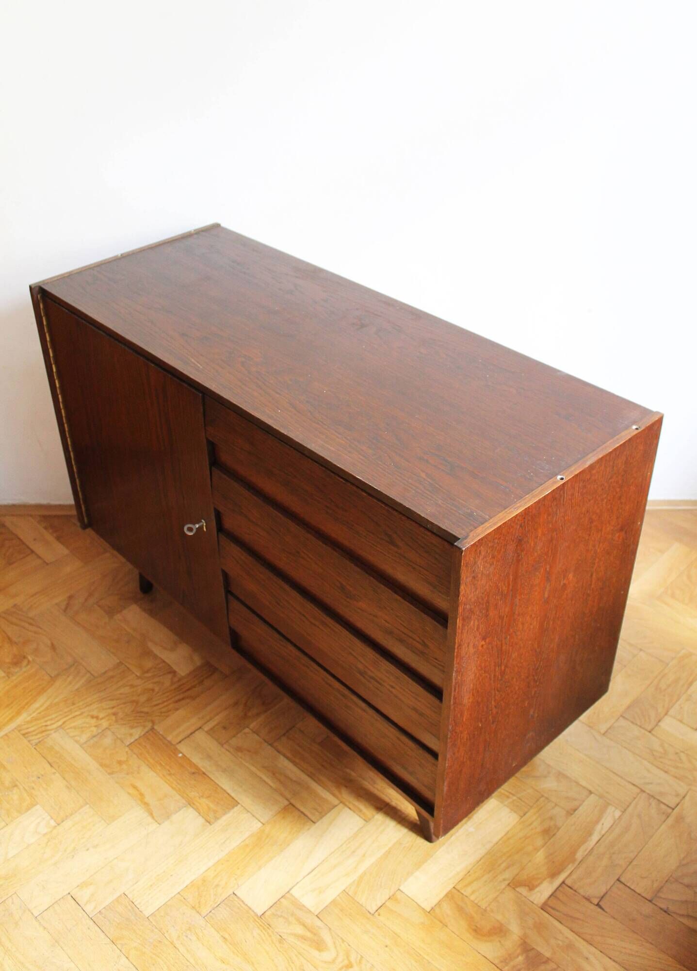 Vintage buffet U-458 by Jiří Jiroutek, Interior Prague, Czechoslovakia, 1972