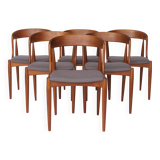 Set of 6 Johannes Andersen Chairs – Model 16, Teak Dining Chairs, Uldum