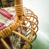 Rattan sewing basket