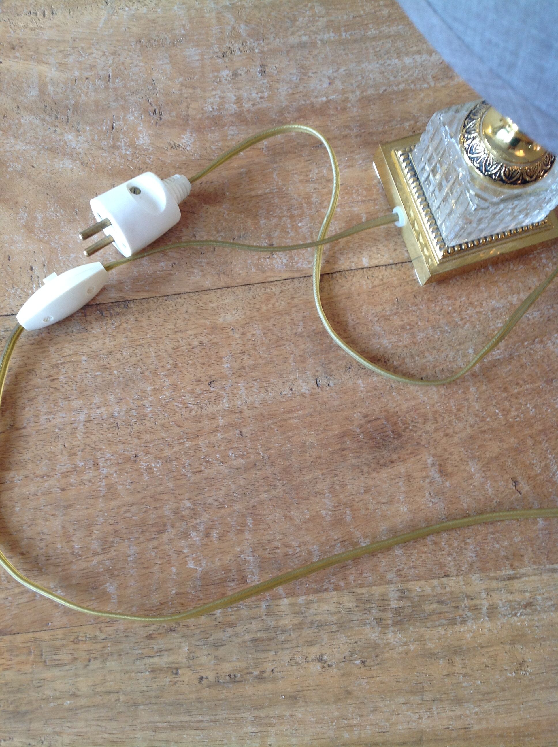 Lamp art deco crystal