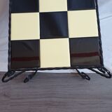 Iron table & earthenware from 1950/60