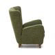 Set of green fabric armchairs, 1940s