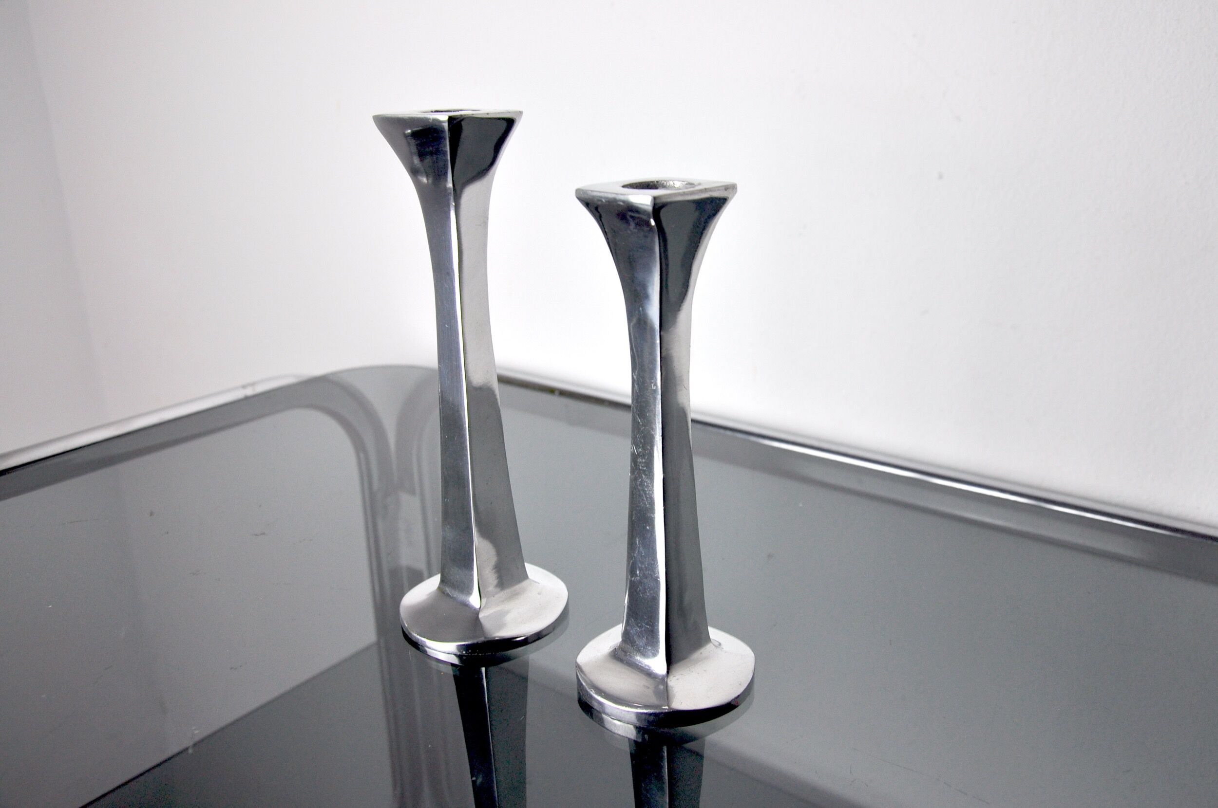 Pair of candlesticks by Arte3, 1980, Spain