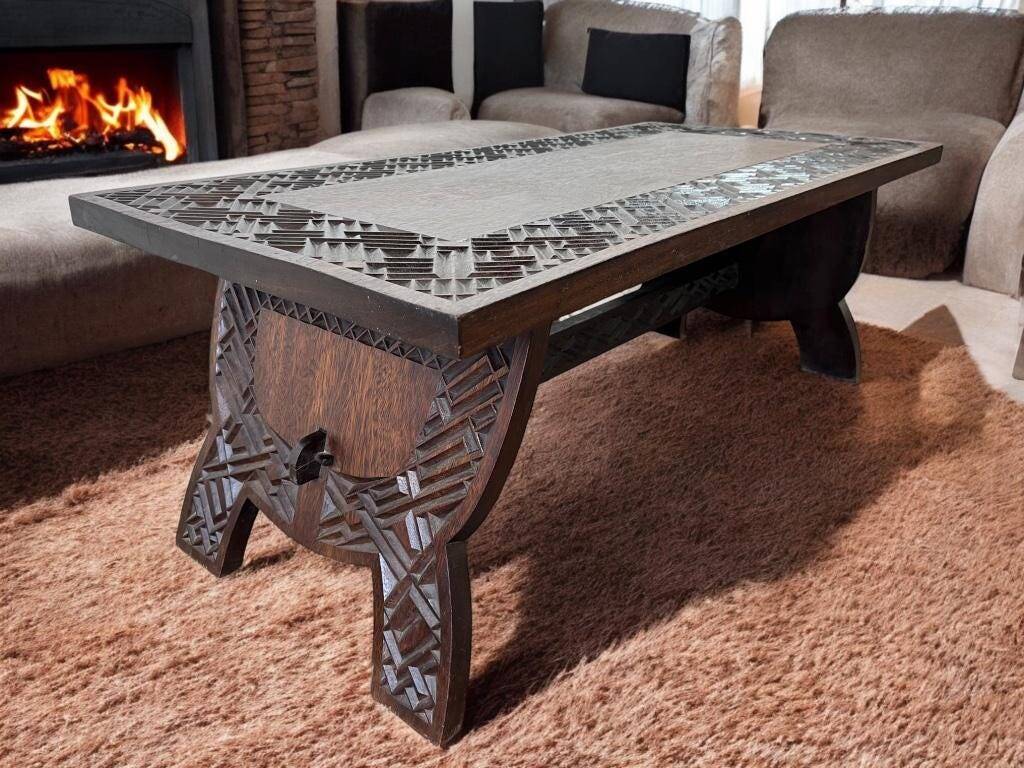 Vintage Brutalist Coffee Table / Coffee Table