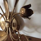 Gold metal wall light