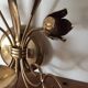 Gold metal wall light