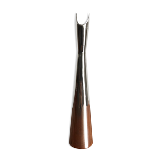 Lino Sabattini for Christofle midcentury vase in silver metal, 1956
