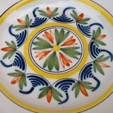 Old polychrome plate Earthenware Lunéville Diameter: 230mm