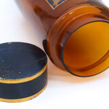 Pharmacy/apothecary old amber glass pot