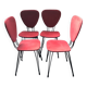 Vintage red chairs from the 60s
