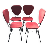 Vintage red chairs from the 60s