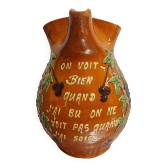 Old humorous slip pitcher