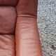 Paire de fauteuils et canapé De Sede en cuir cognac des années 70/80