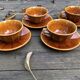 4 tasses et sous tasses Luneville