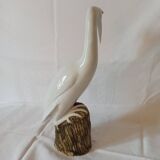 Chinese porcelain crane figurine