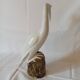 Chinese porcelain crane figurine