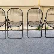 Set of 4 minimalist chairs "Åland" Niels Gammelgaard 1980
